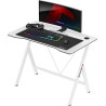 scrivania da gioco huzaro hero 1.4 bianco [hz-hero 1.4 white]