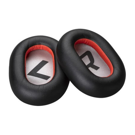 cuscinetti cuffie hp poly voy 8200 blk lthret nero/rosso [85q42aa]