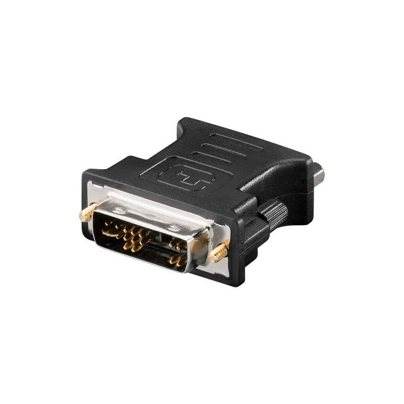 Adattatore video analogico dvi maschio / vga femmina nero