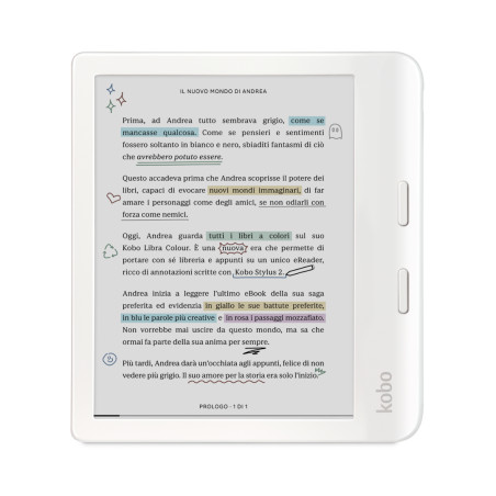 lettore e-book kobo libra colour touchscreen 7"/32gb/wi-fi