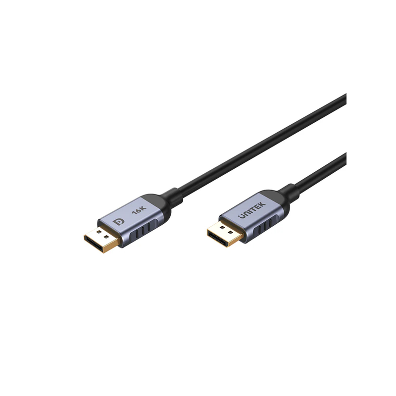 cavo unitek displayport 2.1 8k/120hz 1m grigio siderale [c1626gy01-1m]