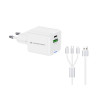 alimentatore da rete conceptronic althea16w usb-c/a con cavo