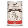 cibo umido per gatti natural trail alpha con manzo 400g