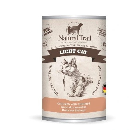 cibo umido per gatti natural trail sterilizzati pollo/salmone 400g