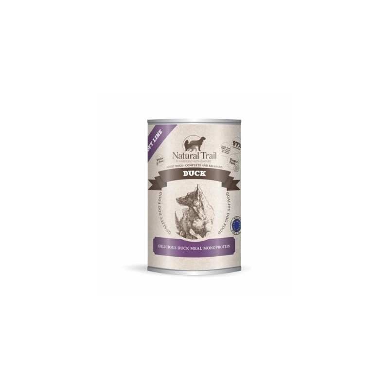 cibo umido per cani natural trail duck soft line 400g