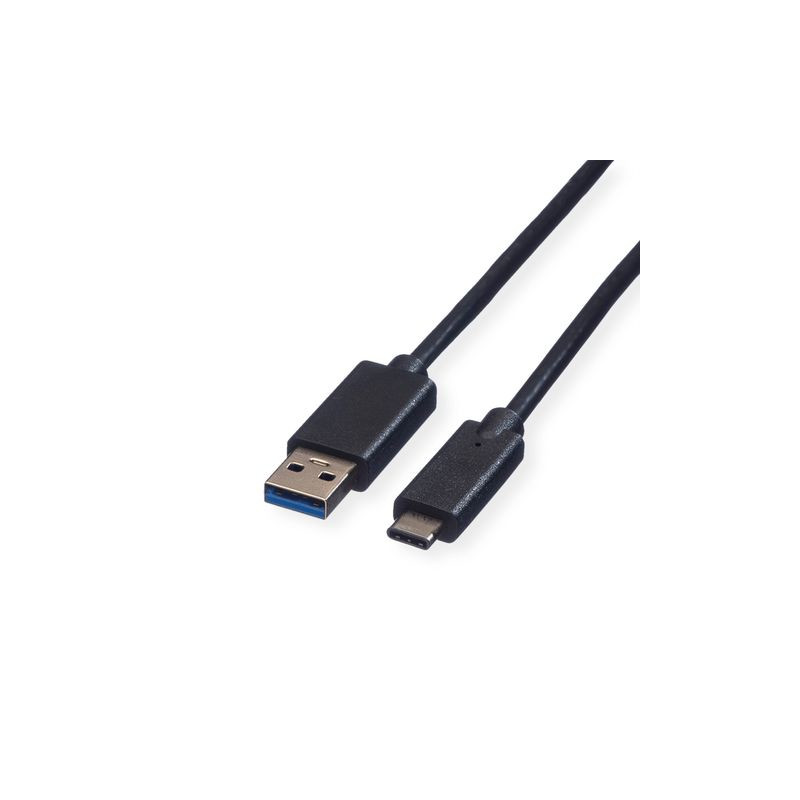 cavo roline green usb3.2 gen1, a - c, m/m, nero, 1m [11.44.9011]