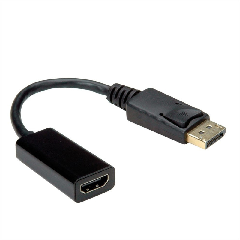 cavo adattatore value displayport a hdmi tipo a m/f 0.15m nero [12.99.3138]