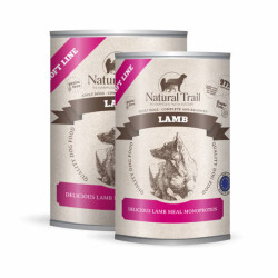 mangime natural trail lamb soft line cibo umido con agnello per cani