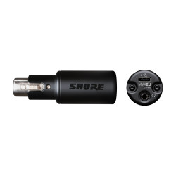 interfaccia audio shure mvx2u per qualsiasi microfono xlr nero [mvx2u]