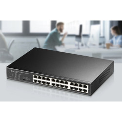 switch 24p cudy gs1024e m rm [gs1024e]