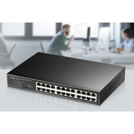 switch 24p cudy gs1024e m rm [gs1024e]