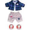 accessori per bambole zapf creation baby born teddy cool-outfit