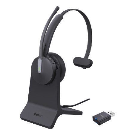 cuffia yealink wh64 hybrid mono wireless/bluetooth per ufficio con