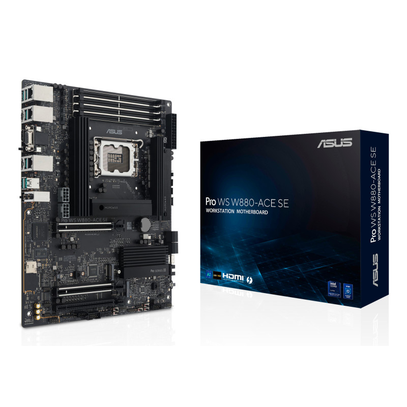 scheda madre intel asus pro ws w880-ace se lga 1851 atx 4xddr5
