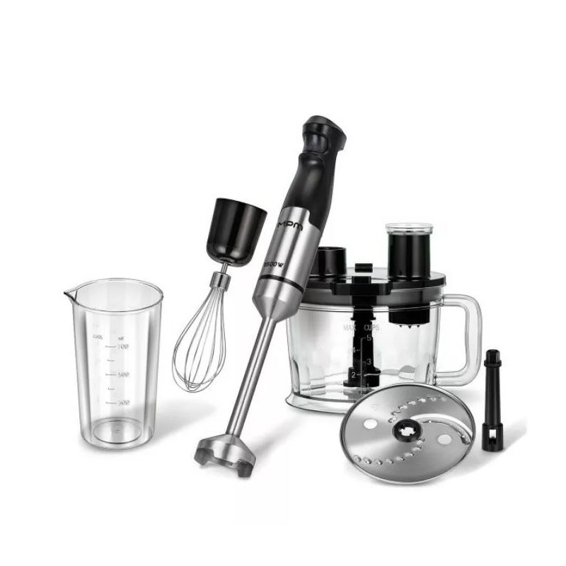 frullatore ad immersione mpm mbl39m 1500w nero/acciaio [hkmpmbrmbl39m00]