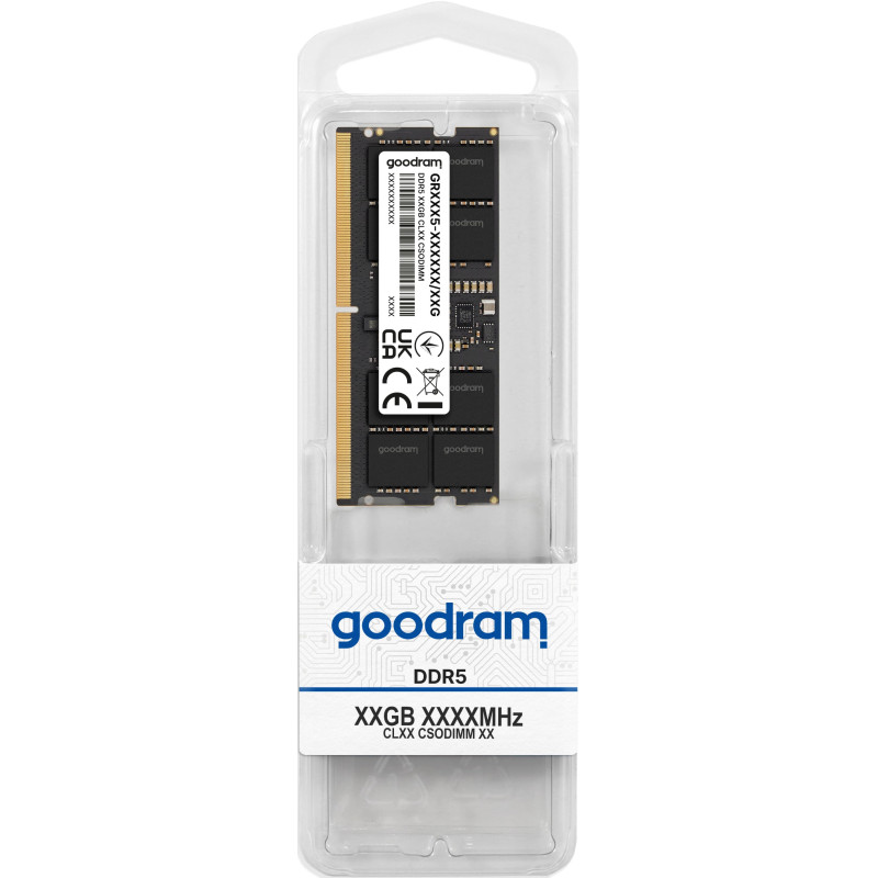 ram csodimm ddr5 32gb goodram 6400mhz cl52 1.1v nero [sbgod503264vr20]