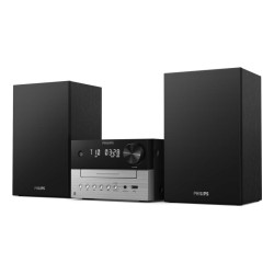 microsistema audio domestico philips tam3205m2 20w nero argento [uephiwmtam3205m]