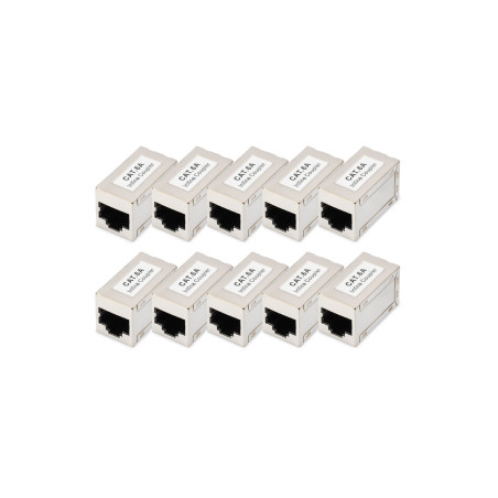 accoppiatora modulare digitus dn-93905-10 cat 6a argento