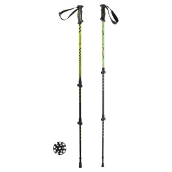 bastoncini da trekking ferrino 78132nvv totem 65-135cm verde