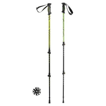 bastoncini da trekking ferrino 78132nvv totem 65-135cm verde