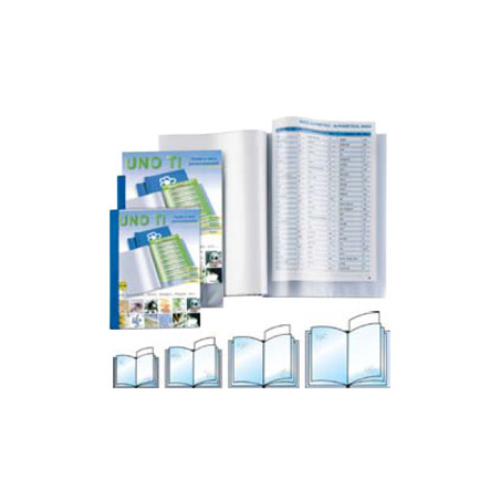 portalistini a buste fisse sei rota uno ti 30x22-24 blu a4-album