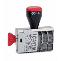 timbro datario colop polinomio 12 diciture 4mm 04000wd [04000/wd-bls]