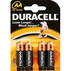 pila duracell 4 pz. mn1500 aa stilo [duracell]