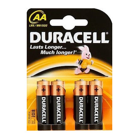 pila duracell 4 pz. mn1500 aa stilo [duracell]