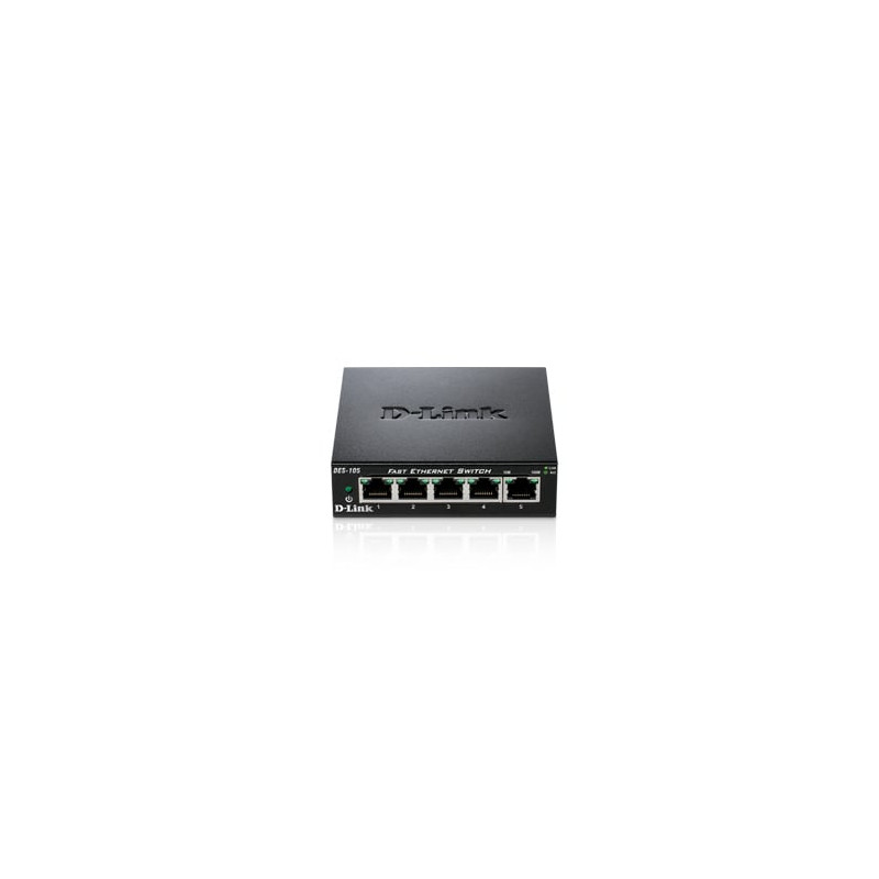 switch d-link ethernet 5porte nero [des-105/e]
