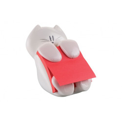 dispenser post-it gatto + ricarica super sticky z-notes 76x76mm