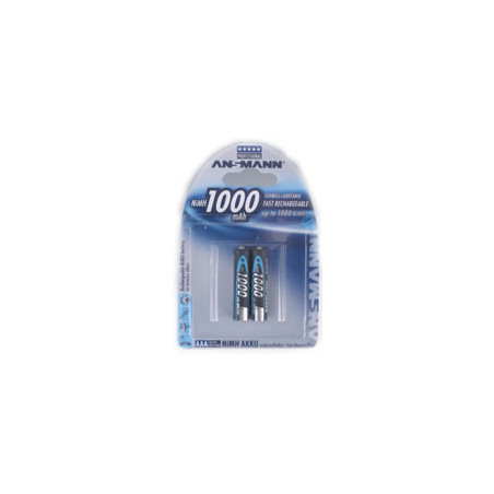 pila ricaricabile ansmann 4 pz. nimh 1000 aaa mini stilo 950 mah