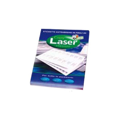 Etichette tico arancio fluo 70 fogli a4 44 etichette/foglio 47,5x25,5