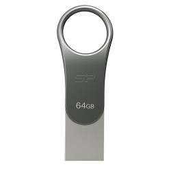 pen drive 64gb silicon power type-c ready c80 usb 3.0 argento