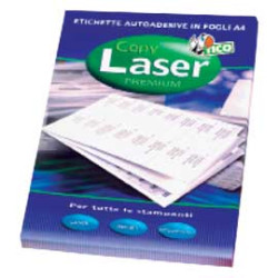 Etichette tico giallo fluo 70 fogli a4 16 etichette/foglio 99,1x34