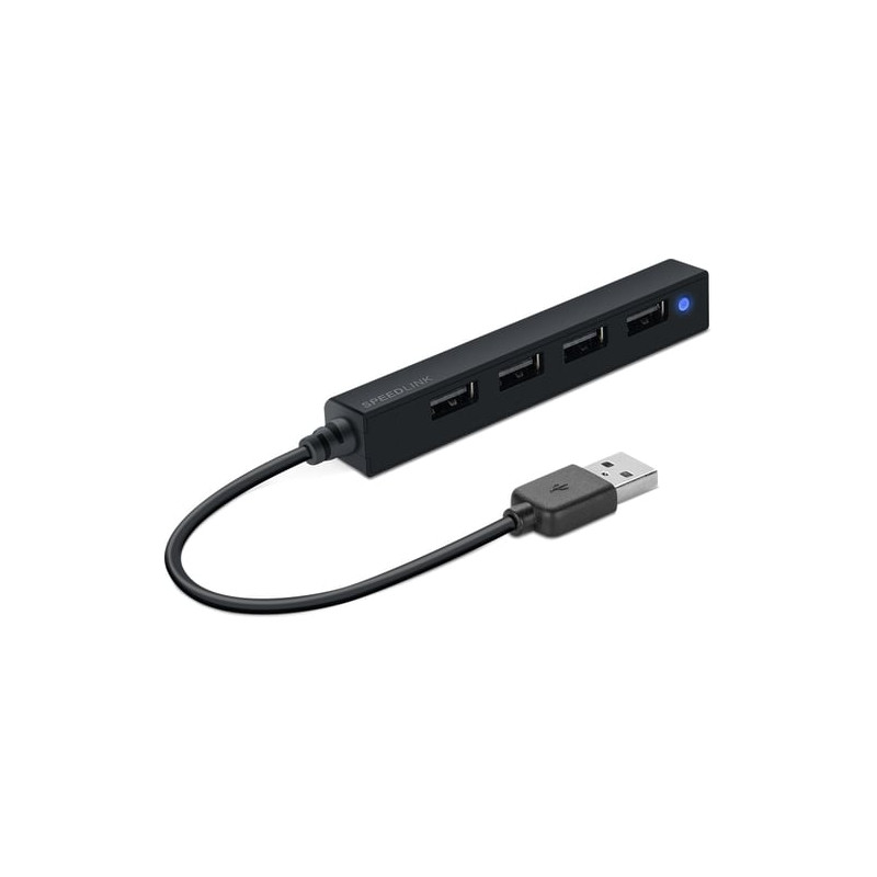 hub usb speedlink snappy slim 4 porte usb 2.0 [sl-140000-bk]