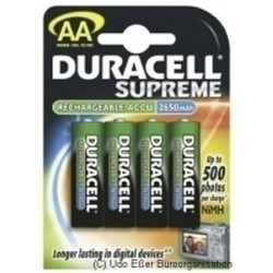 pila duracell hr6 aa 4-pack nichel-metallo idruro (nimh)