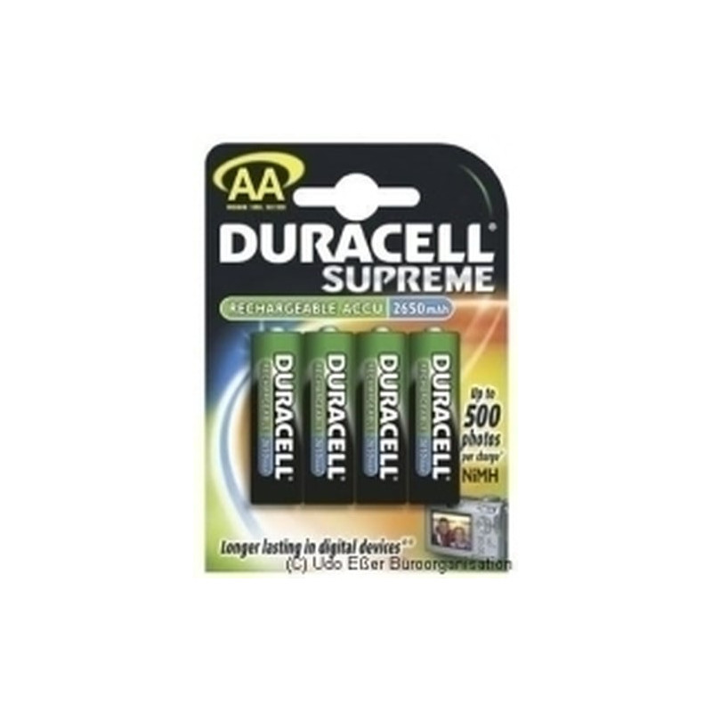 pila duracell hr6 aa 4-pack nichel-metallo idruro (nimh)