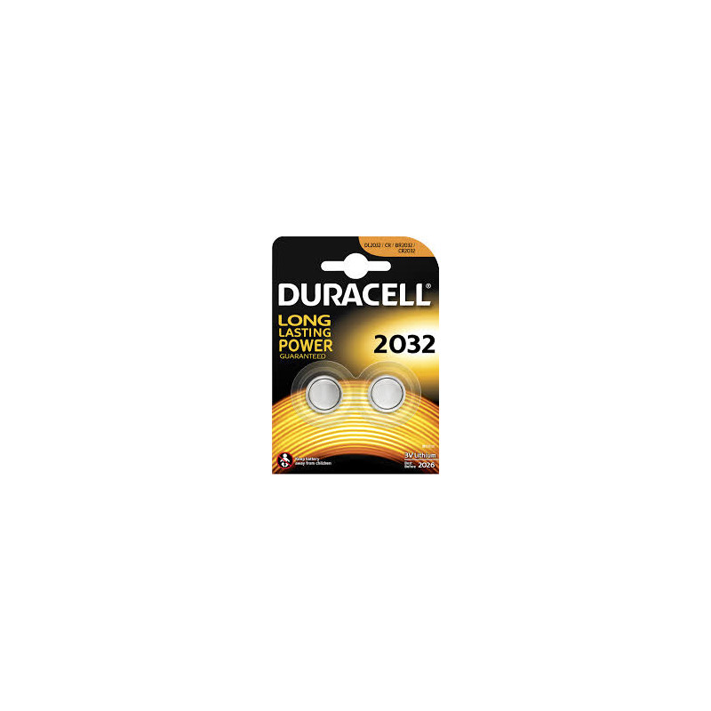 pile a bottone duracell litio dl 2032 (2) [dl 2032]