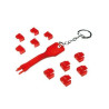 blocco porta logilink - rj45 (1xkey 10xlocks) [mp0042]