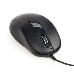 mouse ottico gembird 1600 dpi, usb, nero, 1.35m [mus-6b-01]