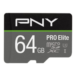 64gb scheda microsdxc pny pro elite p-sdu64gv31100pro-ge