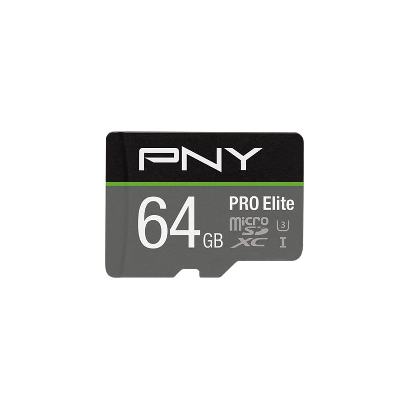 64gb scheda microsdxc pny pro elite p-sdu64gv31100pro-ge