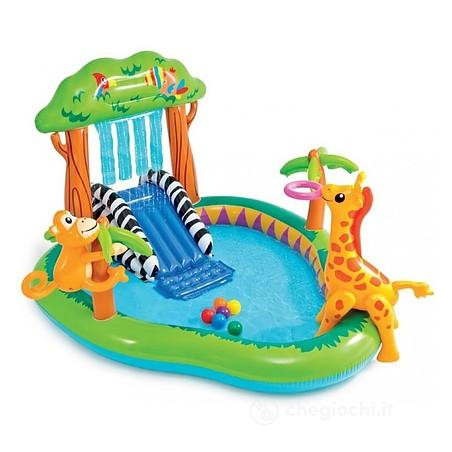 piscina gonfiabile intex play center giungla 216x188x124cm