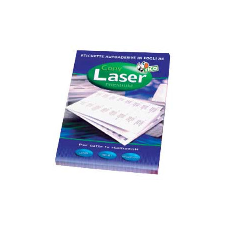 Etichette tico giallo fluo 70 fogli a4 2 etichette/foglio 200x142