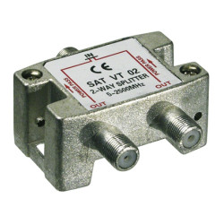 Splitter 2 vie per satellite 100 db, 1750 mhz
