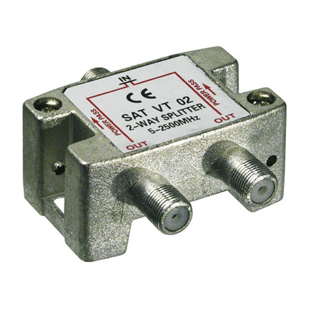 Splitter 2 vie per satellite 100 db, 1750 mhz