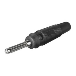 Inseritore presa banana per 4mm nero