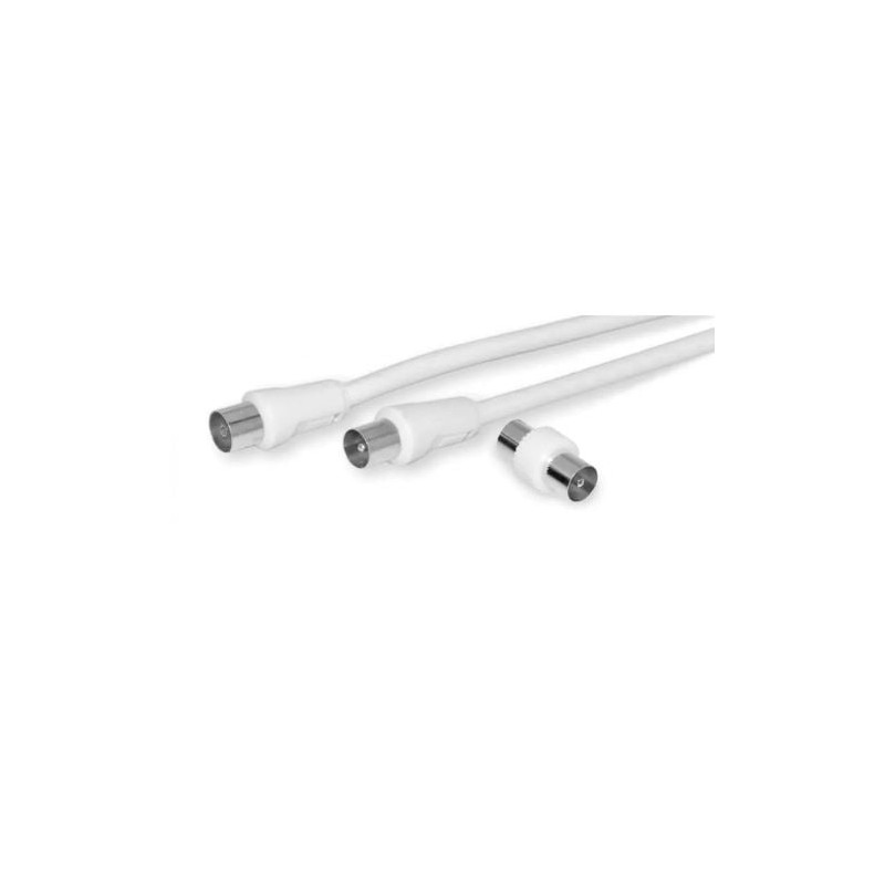 cavo coassiale nuova videosuono 9/06 tipo f (m/f) 15m bianco