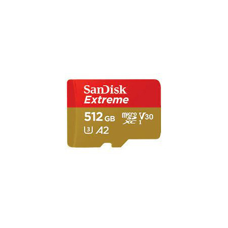 512gb scheda microsdxc sandisk extreme 190/130 mb/s a2 v30 u3 classe