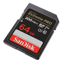 64gb scheda sdxc sandisk extreme pro 200/90 mb/s v30 uhs-i u